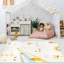 Axyaa Rainbow Cartoon Soft Carpet: Cute Bedroom & Living Room Decor Plush Mat