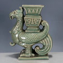 Axyaa Antique Song Ru Kiln Phoenix Head Ceramic Vase - Home Decor Ornament