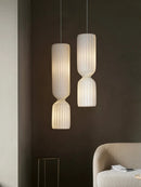 Axyaa Nordic Fabric Ceiling Pendant Chandelier for Living Room and Bedroom