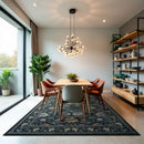 Axyaa Retro Flower Bird Print Nordic Style Living Room Carpet