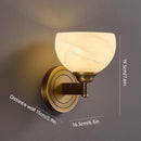 Axyaa Spanish Marble Alabaster Wall Lamp - Elegant All-Copper Design for Home Décor