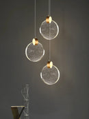 Axyaa Crystal Chandeliers LED Pendant Lamp for Home Decoration