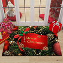 Axyaa Christmas New Year Entrance Door Mat Non-Slip Floor Decor