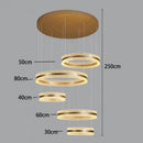 Axyaa Modern Luxury Home Staircase Pendant Lights Living Room Indoor Lighting