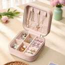 Axyaa Portable Foldable Jewelry Organizer Box Compact Travel Case