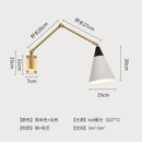Axyaa Luxe Gold Copper Swing Arm LED Wall Lamp for Elegant Spaces