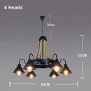 Axyaa Industrial Loft Iron Chandelier for Coffee Shop Restaurant Club Lighting