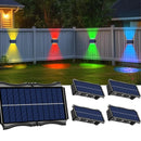 Axyaa Outdoor Solar Wall Lamp - Warm Light, Waterproof, Up/Down Lighting