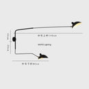 Axyaa Nordic Long Arm Wall Lights: Rotatable Bedside Lamp for Cozy Reading