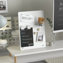 Axyaa Desktop Magnetic Board with Stand and Clamp - Metal Display for Magnets