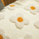 Axyaa Frangipani Pattern Cushions 45x45, Nordic Home Decor, Modern Style Pillowcases.