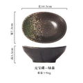 Axyaa Vintage Oval Ceramic Seasoning Dish for Soy Sauce and Vinegar