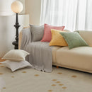 Axyaa Corduroy Splicing Cushion Cover 45X45CM - Soft Solid Throw Pillowcase