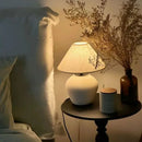 Axyaa Terracotta Ceramic Table Lamp for Home Decor & Lighting