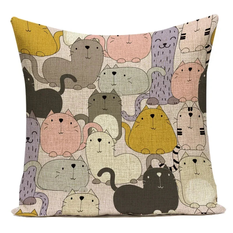 Axyaa Cartoon Pillow Cover: Cute Print Pillow Cover for Home, Bedroom, & Car