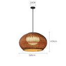 Axyaa Rattan Weave LED Chandelier for Home Decor