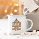 Axyaa Pumpkin Spice Enamel Mug - Festive Fall Home Decor & Gifts