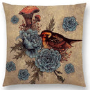 Axyaa Three Eyes Raven Steampunk Hummingbird Sofa Pillow Case Owl Cushion Cover