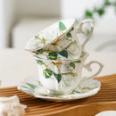 Axyaa Floral Camellia Coffee Cup Set