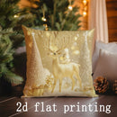 Axyaa Christmas Pattern Cushion Cover for Sofa Bedroom Car, Decorative and Festive