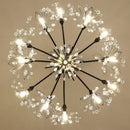 Axyaa Crystal LED Chandelier: Modern Luxury Pendant Lamp for Home Decor