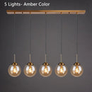 Axyaa Glass Ball LED Pendant Chandelier for Home Lighting Decoration