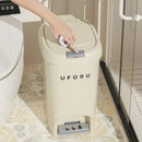 Axyaa Double Pedal Trash Can with Lid - Creative, Large Capacity for Kitchen, Bathroom
