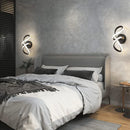 Axya Modern Black Gold Acrylic LED Wall Lamp for Home Lighting