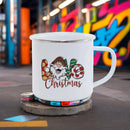 Axyaa Santa Pattern Christmas Coffee Mug Gift Set