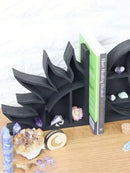 Axyaa Crystal Sun Moon Bookends: Heavy Duty Round Decorative Rack, Christmas Gift