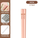 Axyaa Portable Stainless Steel Non Slip Chopsticks Set