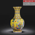 Axyaa Ancient Enamel Flower Bird Vase Collection - Home Desk Decor