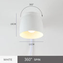 Adjustable Indoor Wall Lamp with E14 Light Source Plug Switch by Axyaa