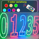 Axyaa 30" Tall LED Neon Numbers 0-9 Birthday Party Decoration Sign