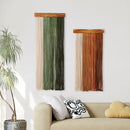 Axyaa Macrame Wall Hanging Shelf: Boho Wood Decor for Bedroom, Living Room