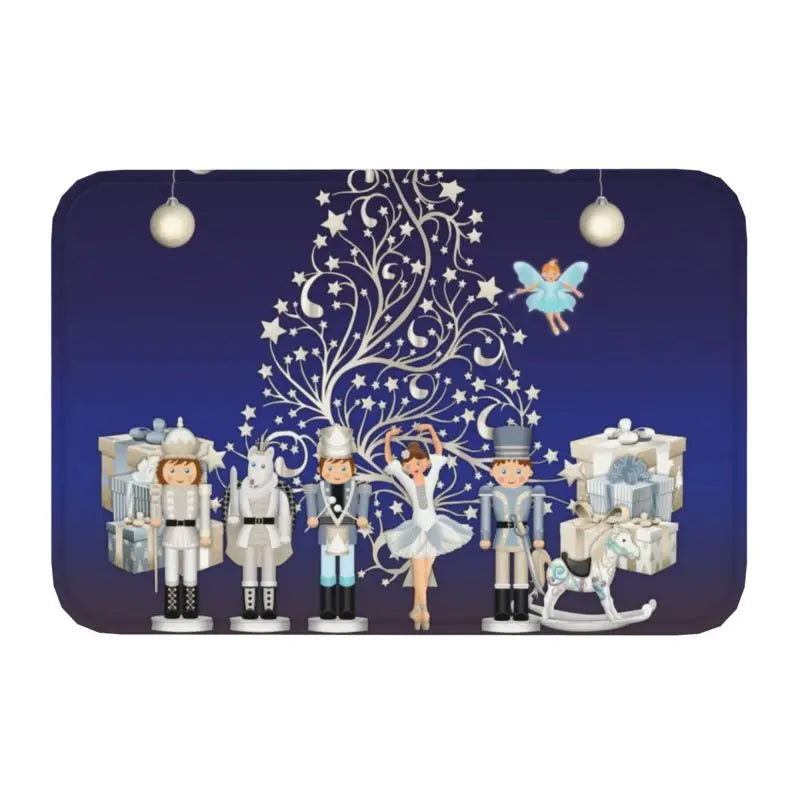 Axyaa Nutcracker Soldier Doll Door Mat Home Decor