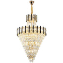 Axyaa Luxury Crystal Chandelier for Villa Living Room Spiral Staircase Loft Duplex