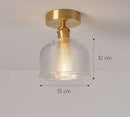 Axyaa Modern Glass Shade Ceiling Lights with E27 Holder
