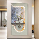 Axyaa Hydroponic Flower Mural Lamp: Sandstone Living Room Decoration