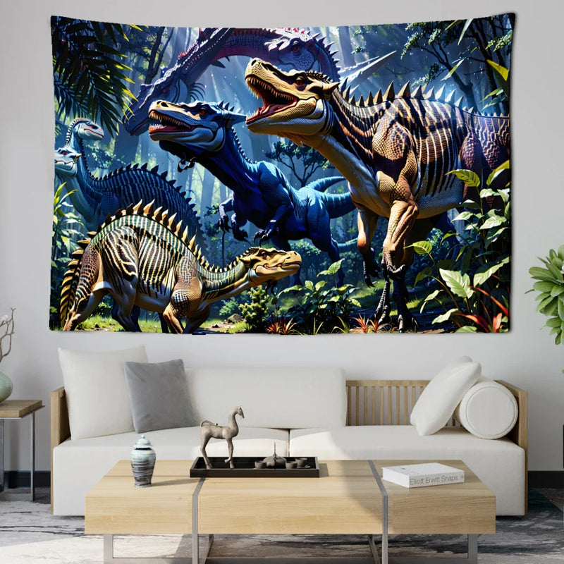 Axyaa Bohemian Mushroom Forest Tapestry - Bedroom & Living Room Wall Decor