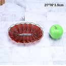 Axyaa Handwoven Fruit Platter: Plastic Imitation Vine, 10 Sizes, Brown Serving Basket