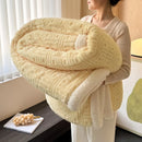 Axyaa Queen Size Wool-Like Throw Blanket for Winter Bedding