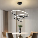 Axyaa Modern 4-Lamp LED Pendant Chandelier in 4 Colors