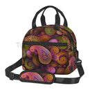 Axyaa Paisley Pattern Lunch Bag: Waterproof, Insulated, Reusable, Thermal Tote