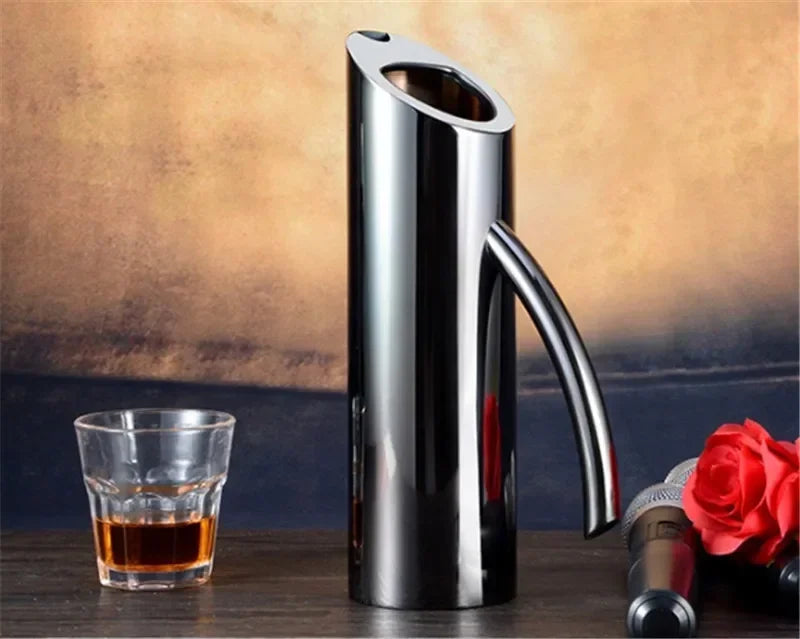 Axya Stainless Steel Water Pot Kettle Pitcher Bar Wine Jar Fruit Juice Divider Container