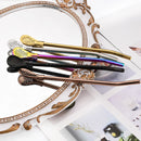 Axyaa Stainless Steel Drinking Straws Spoon Set for Cocktails & Tea - 8Pcs