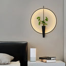 Axyaa Aluminium Ring Wall Lamp 3000K White Black Sconce for Home Deco