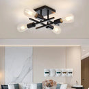 Axyaa Modern Nordic 4-Light Ceiling Pendant, E27 Base, Living Room Bedroom Study Lighting
