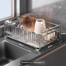 Axyaa Stainless Steel Dish Drying Rack Organizer Shelf for Kitchen Bowl Drainer