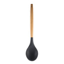 Silicone Wood Handle Gray Kitchen Utensils Set by Axyaa